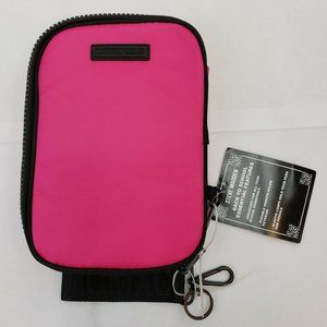 NWT Hot Pink Pencil Case Steve Madden Neon Zipper